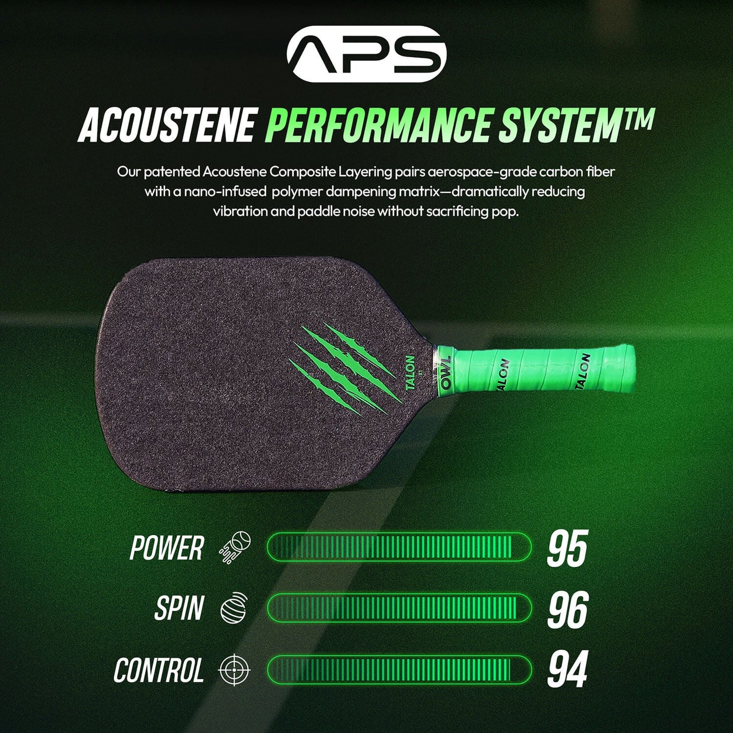 OWL Talon X1 Eclipse Green Paddle