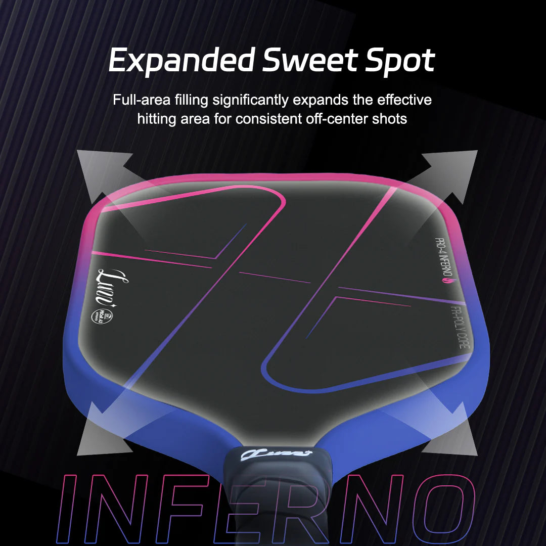 LUZZ Pickleball Pro Pink Inferno Paddle