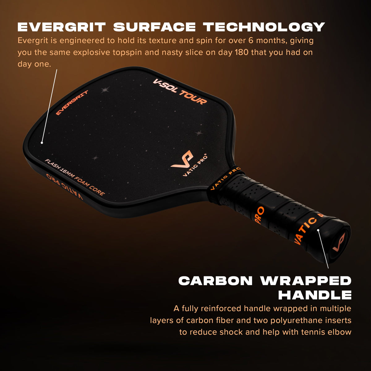 Vatic Pro V-Sol Tour pickleball paddle