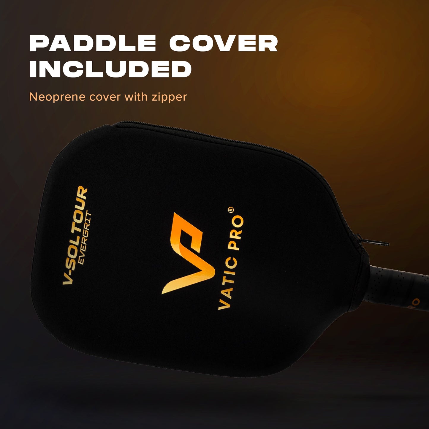 Vatic Pro V-Sol Tour paddle with included cover