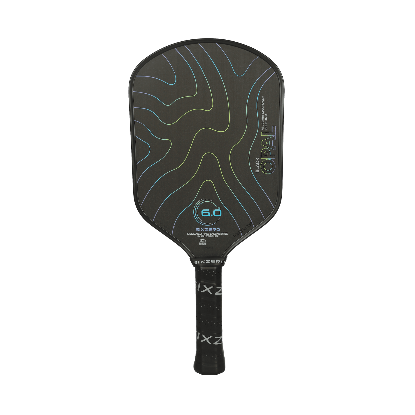 Six Zero Black Opal Elongated Pickleball Paddle