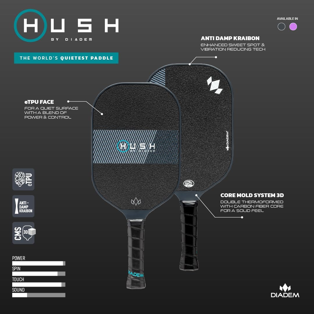 Diadem Hush Pickleball Paddle