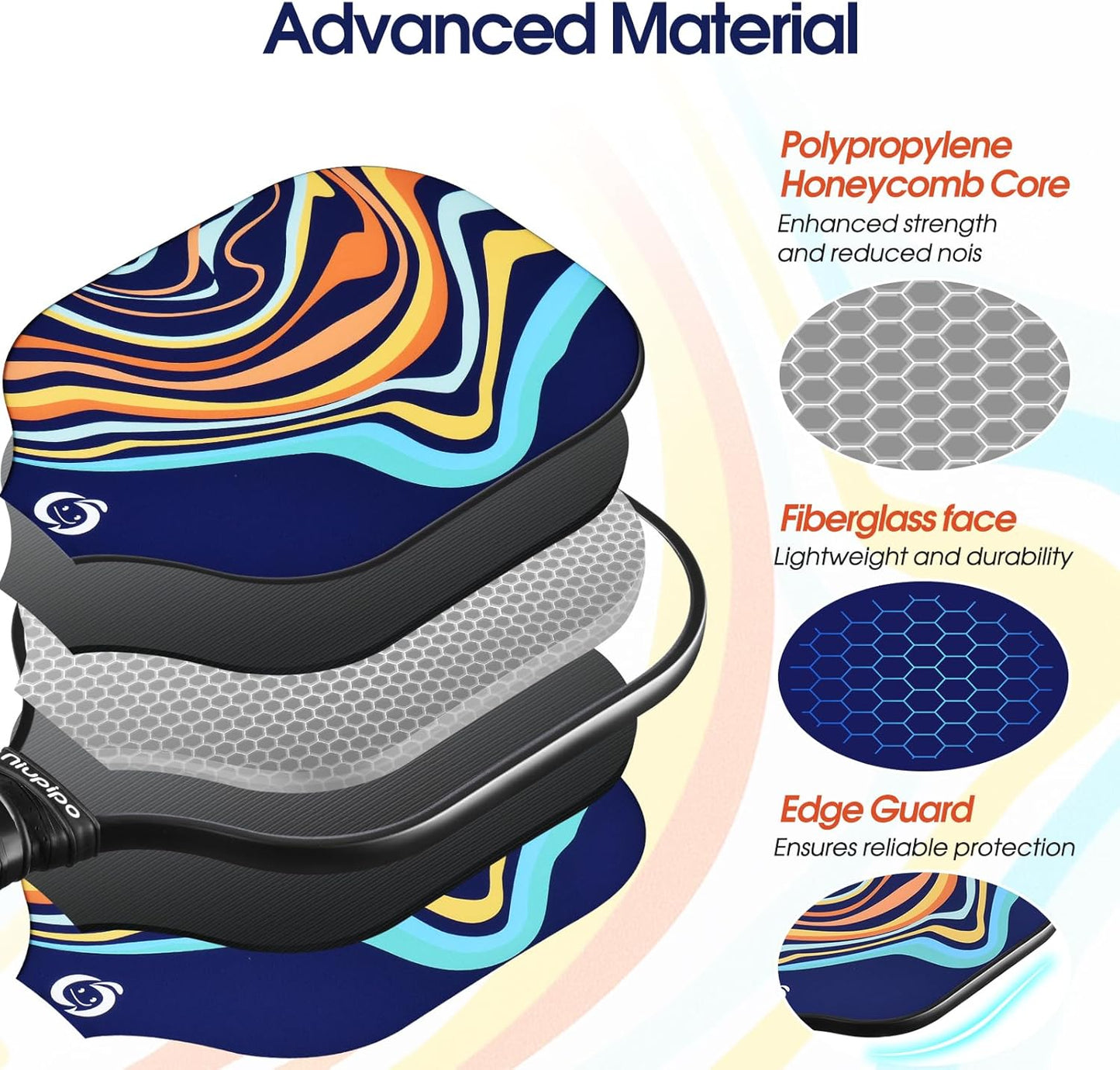 Niupipo MX-23 Pickleball Paddle Set