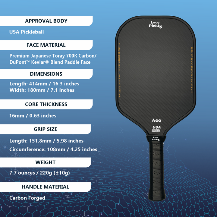 Love Pickle Ace Pickleball Paddle