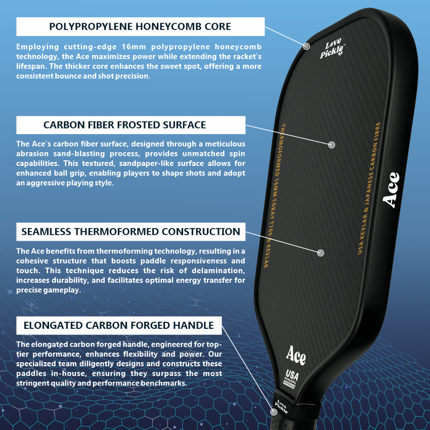 Love Pickle Ace Pickleball Paddle