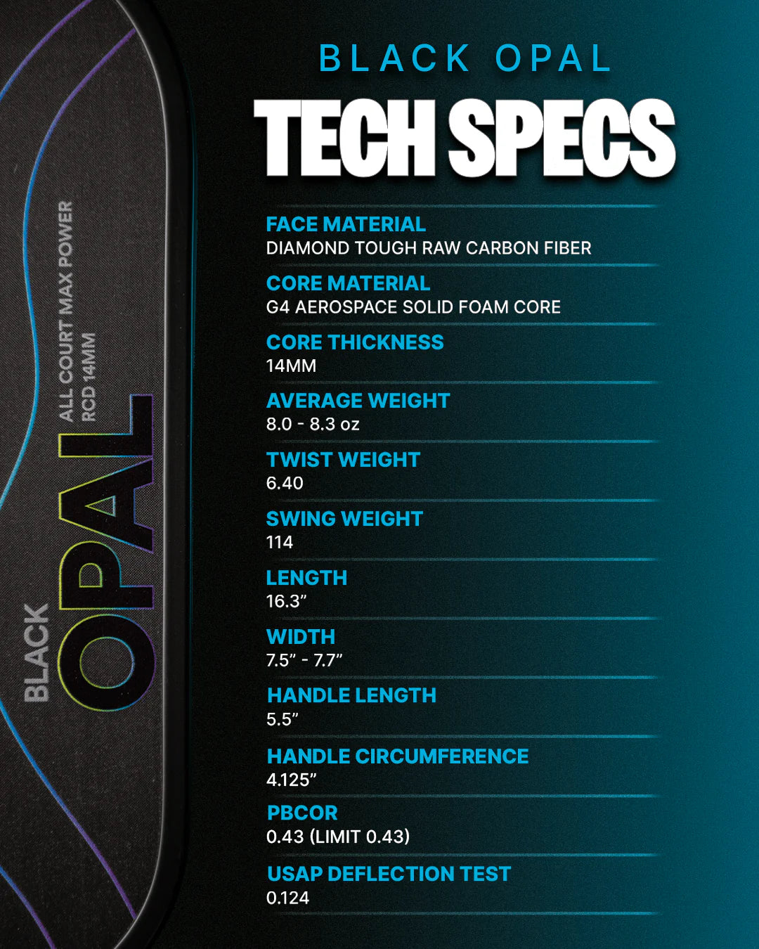 Six Zero Black Opal Paddle