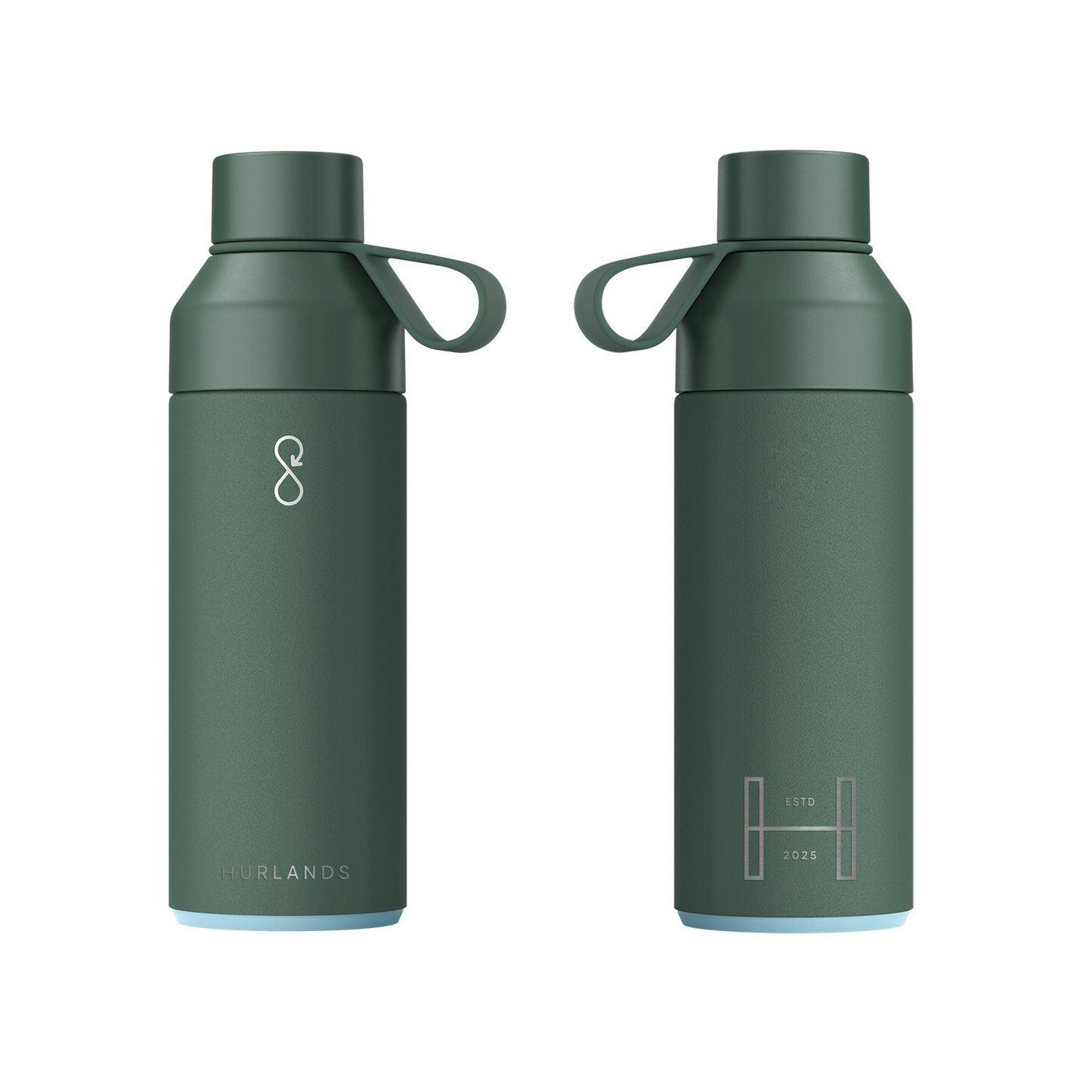 Hurlands x Ocean Bottle 500ml Water Bottle - Forest Green