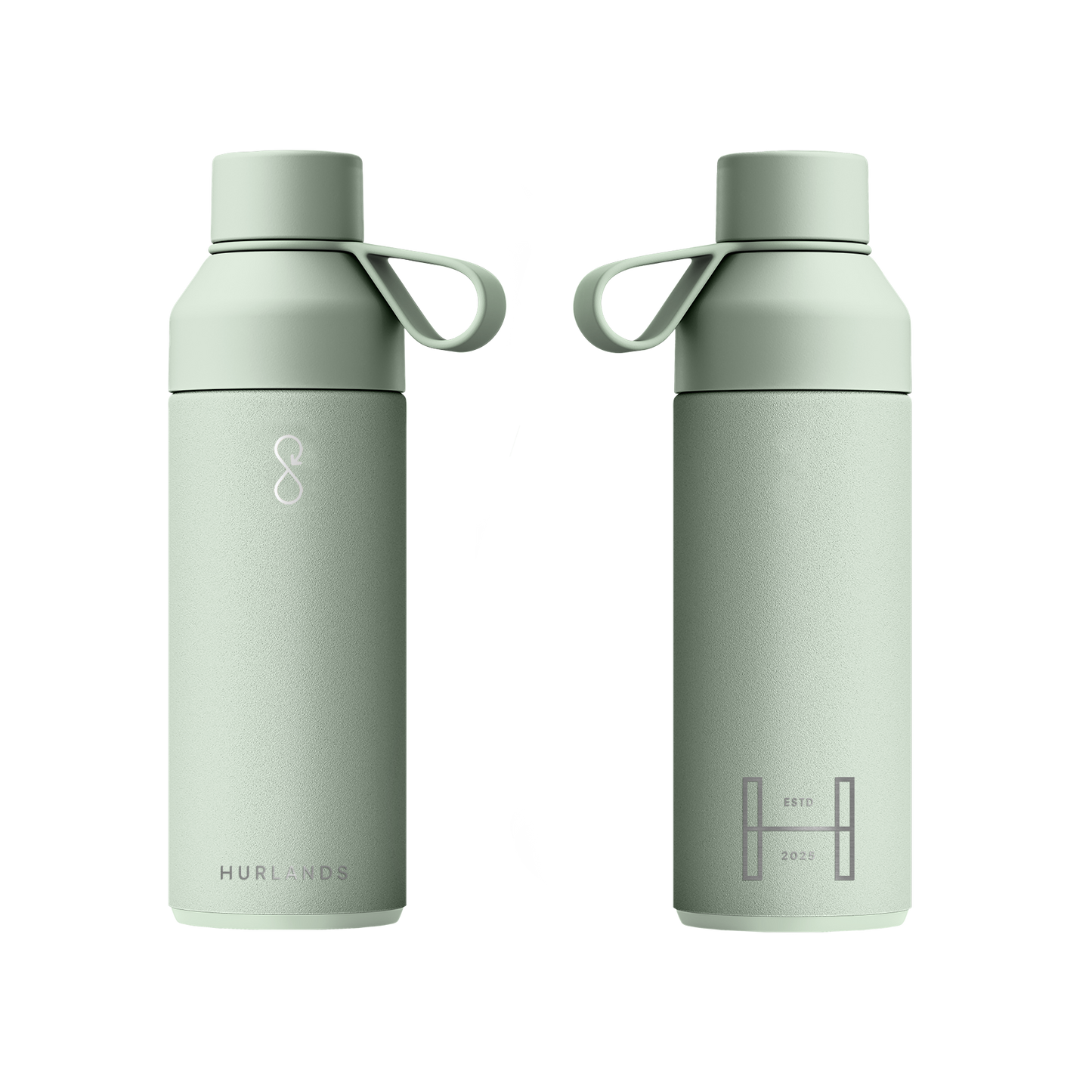 Hurlands x Ocean Bottle 500ml Water Bottle - Shale Green