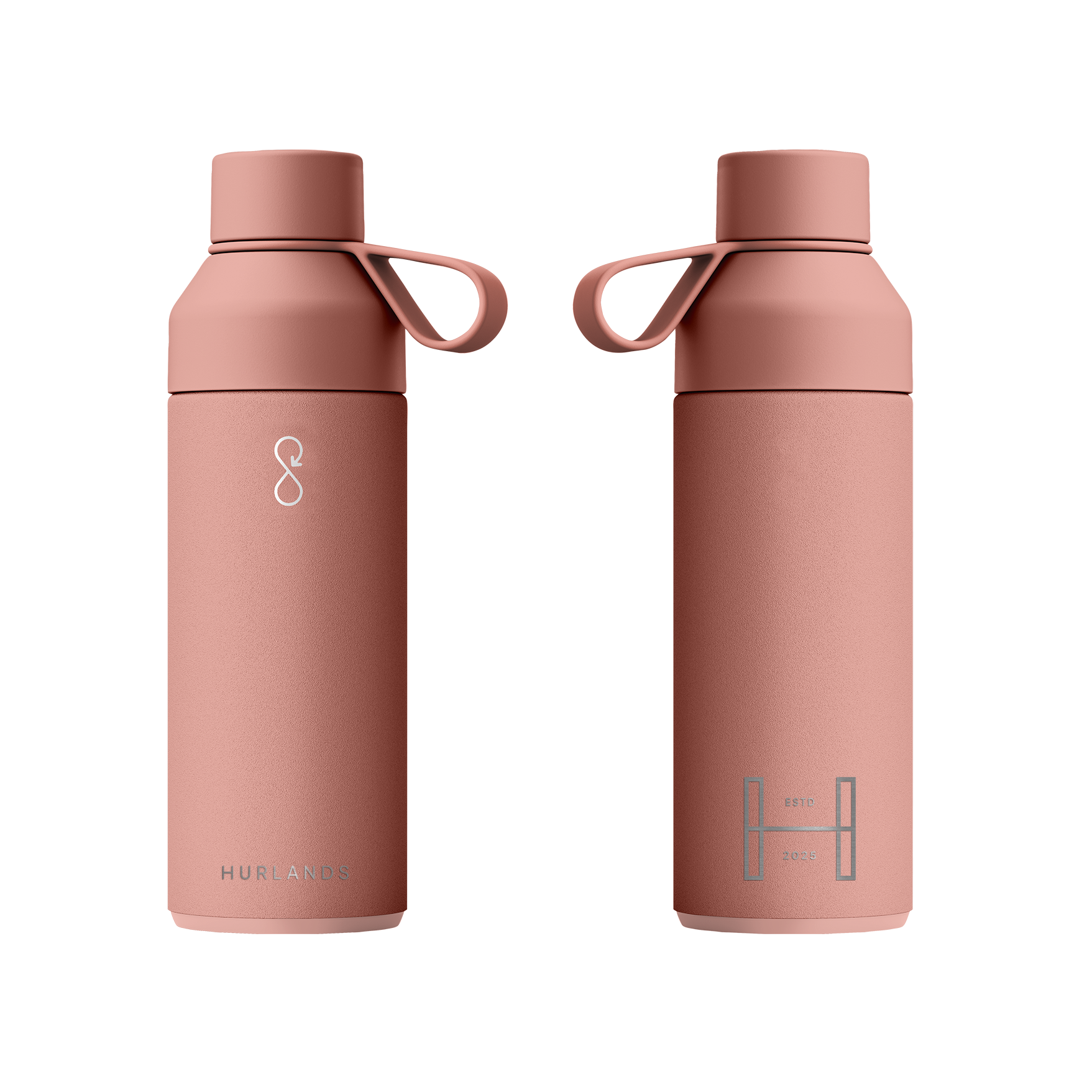 Hurlands x Ocean Bottle 500ml Water Bottle - Sahara Red