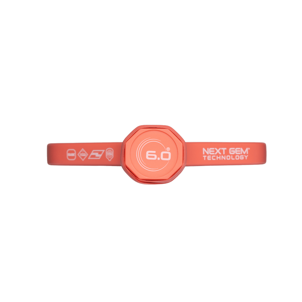 Six Zero Coral Hybrid Pink/Black Pickleball Paddle - reverse/back face view