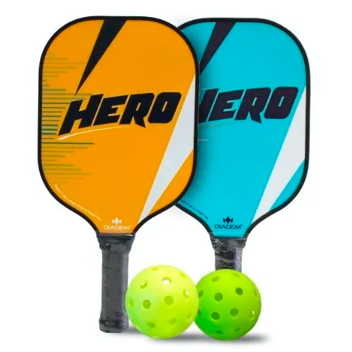Pack de démarrage Diadem HERO : 2 raquettes et 2 balles avec sac en filet
