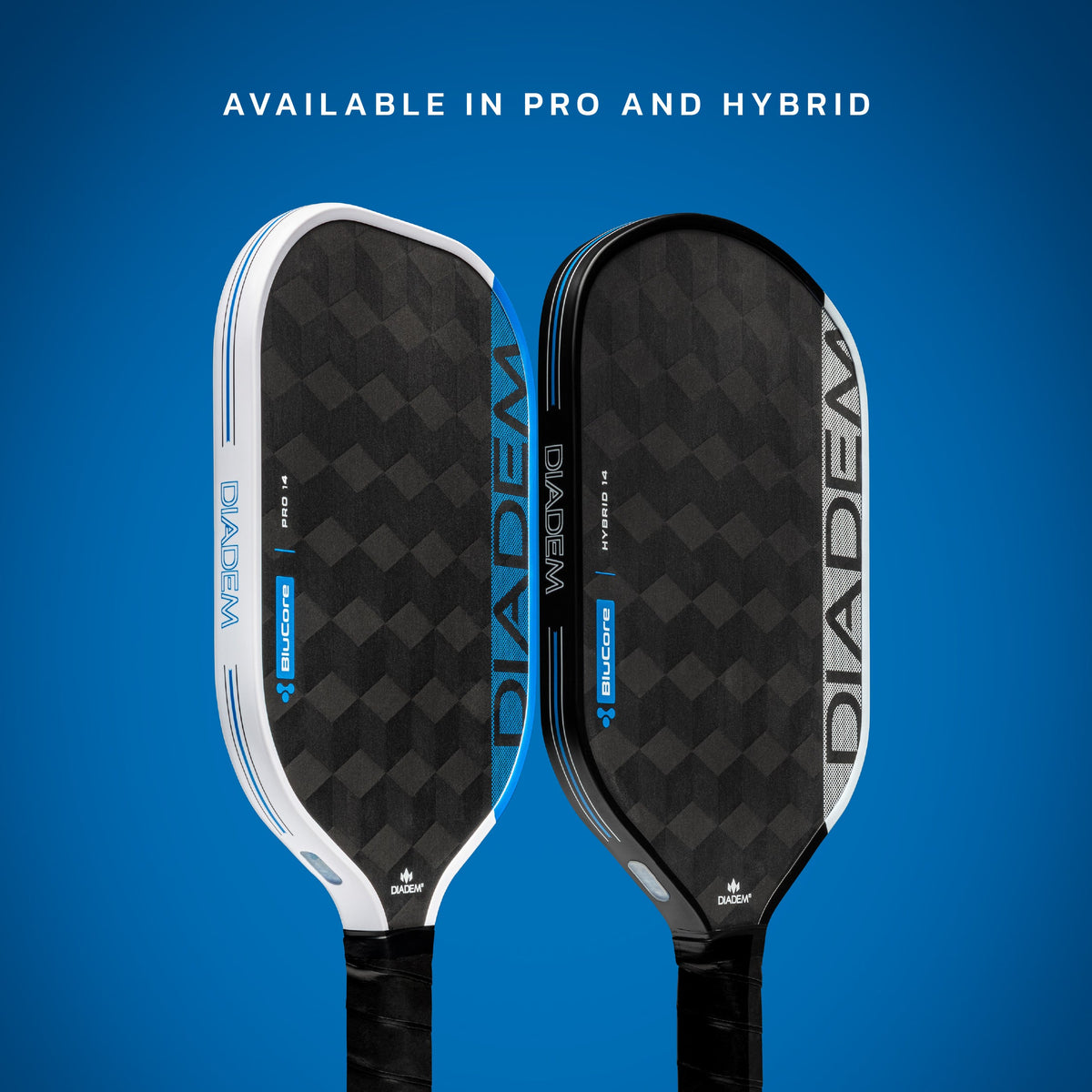 Diadem Edge Blucore Pro and Hybrid paddle shapes
