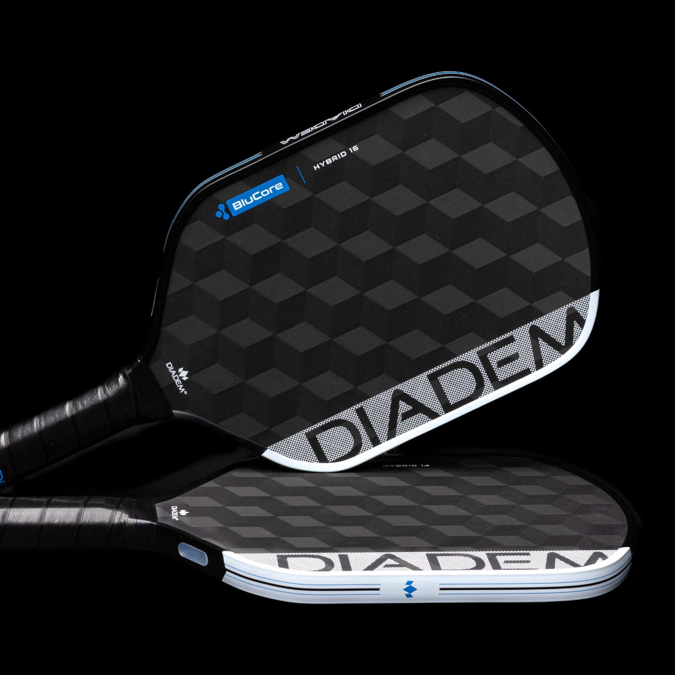 Diadem Edge Blucore Hybrid pickleball paddle in black