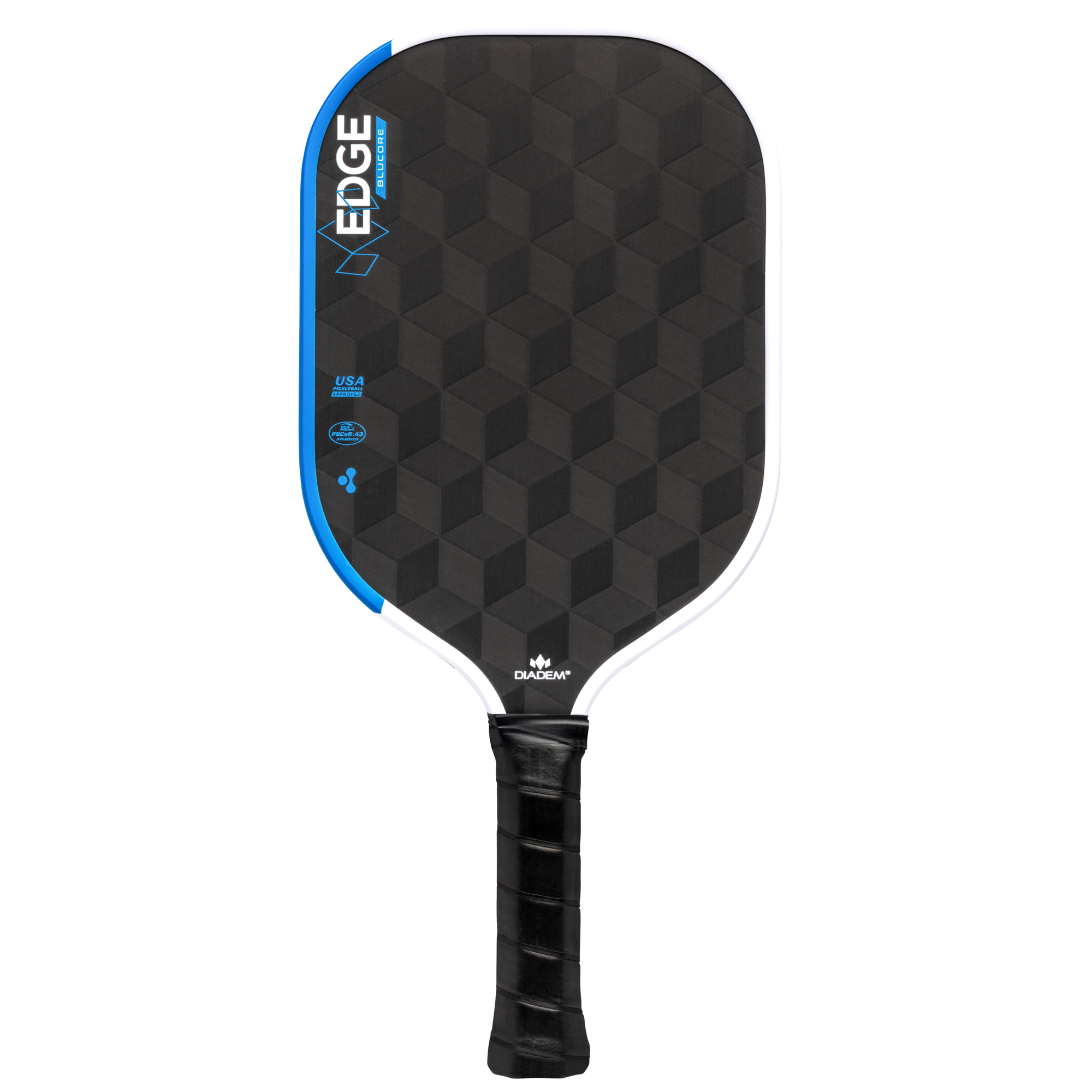 Diadem Edge Blucore Pro pickleball paddle, back view