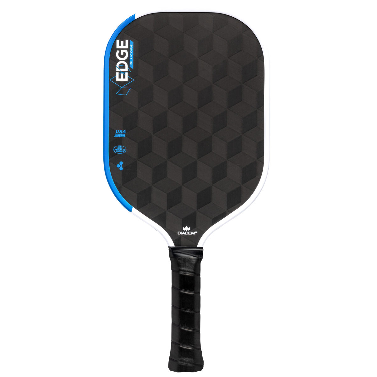 Diadem Edge Blucore Pro pickleball paddle, back view