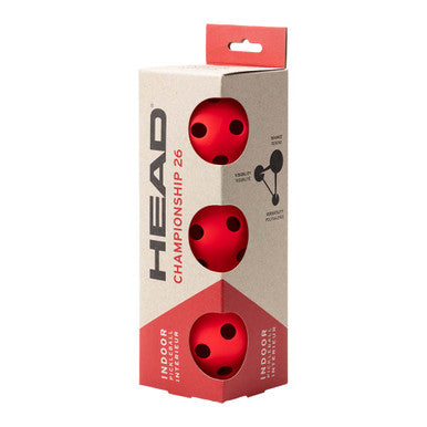 HEAD 26 Indoor Pickleball Balls - 3 pack