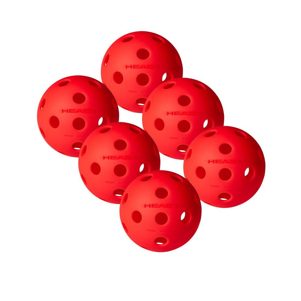 HEAD 26 Indoor Pickleball Balls - 6 pack