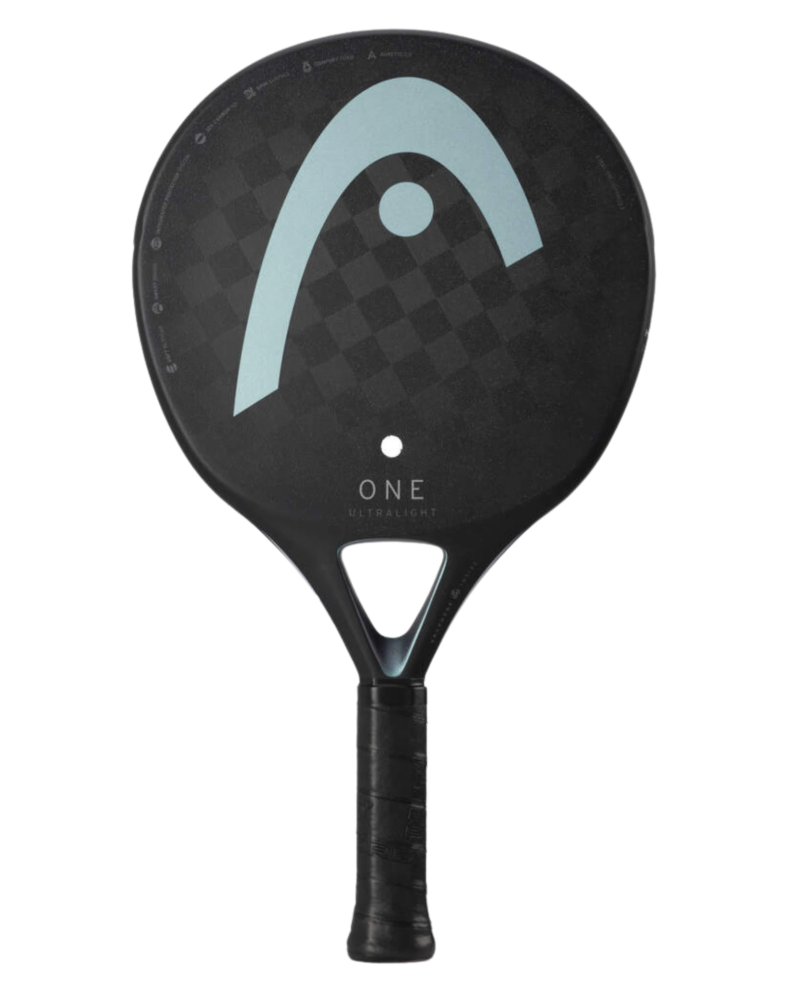 HEAD One Ultralight Black Padel Racket - front