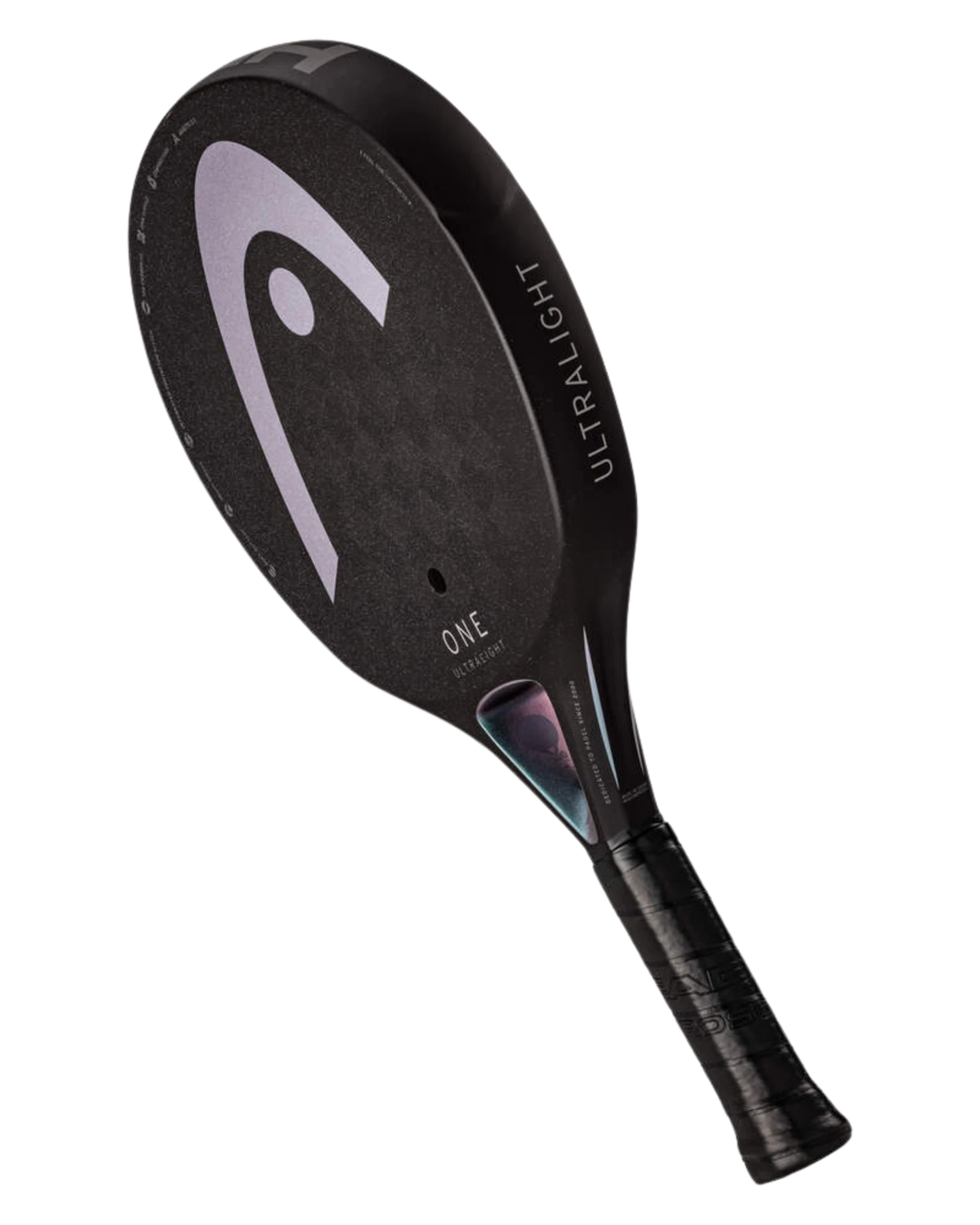 HEAD One Ultralight Black Padel Racket - angle 2