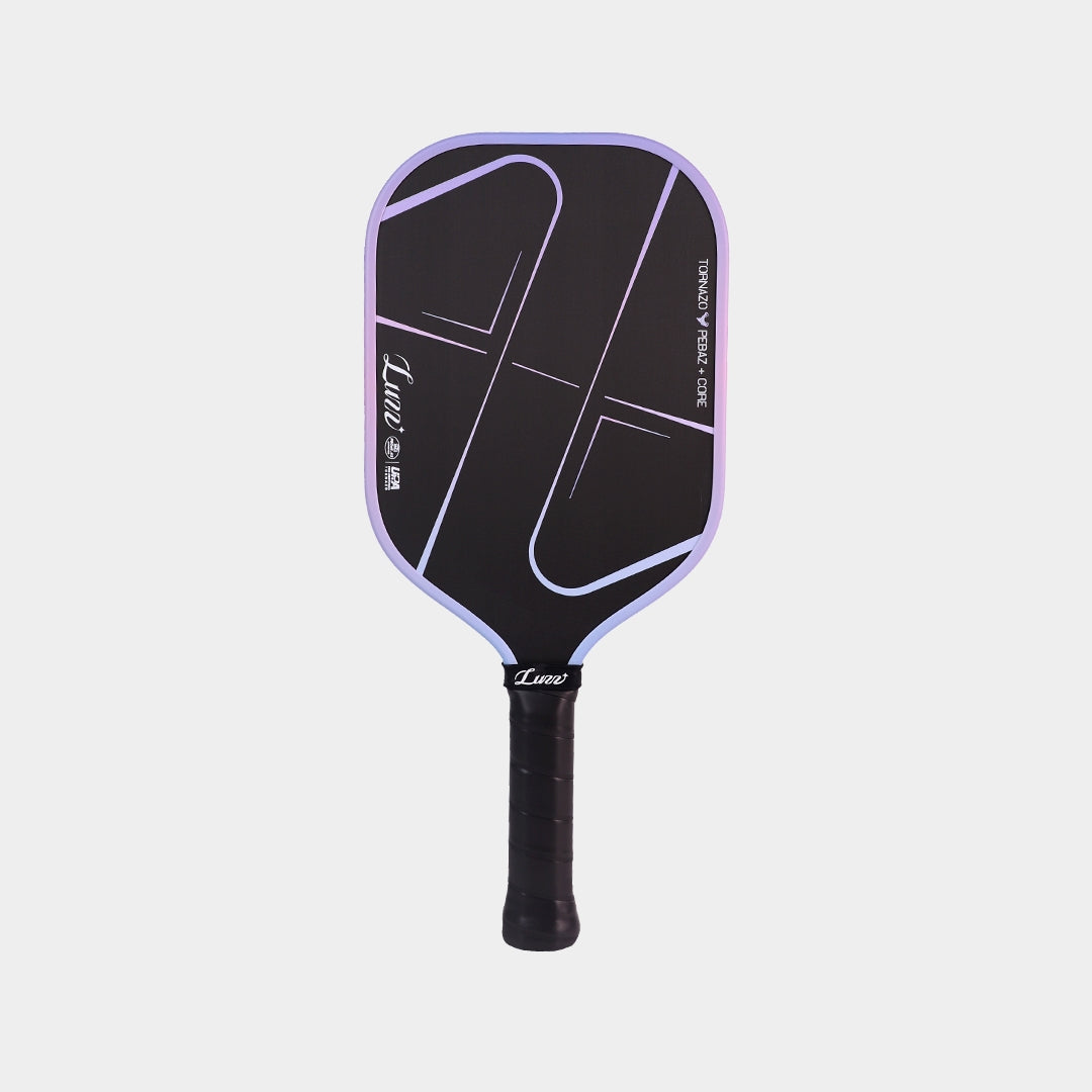 LUZZ Pro 4 Tornazo Shadow Pickleball Paddle - angle 1