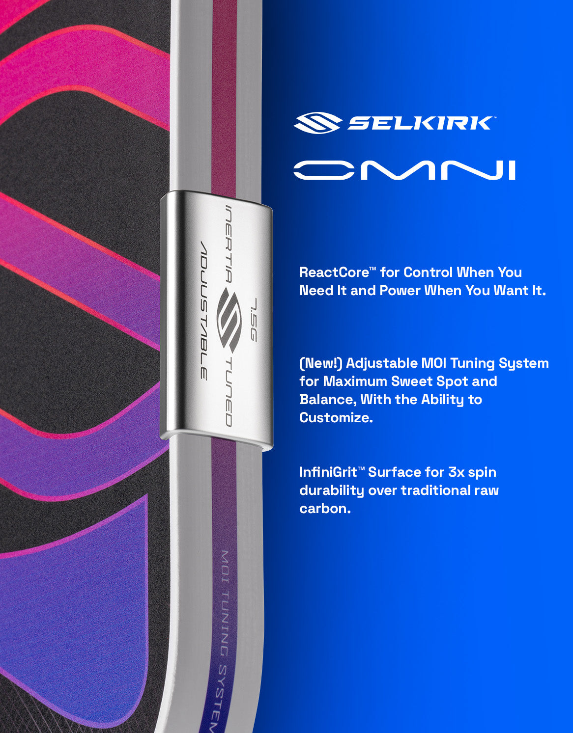 Selkirk OMNI Widebody Pickleball Paddle