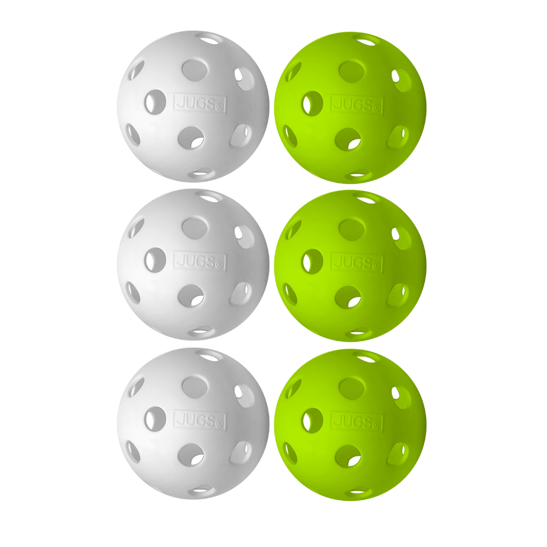 Jugs Indoor Pickleball Balls: Packs of 6 or 12