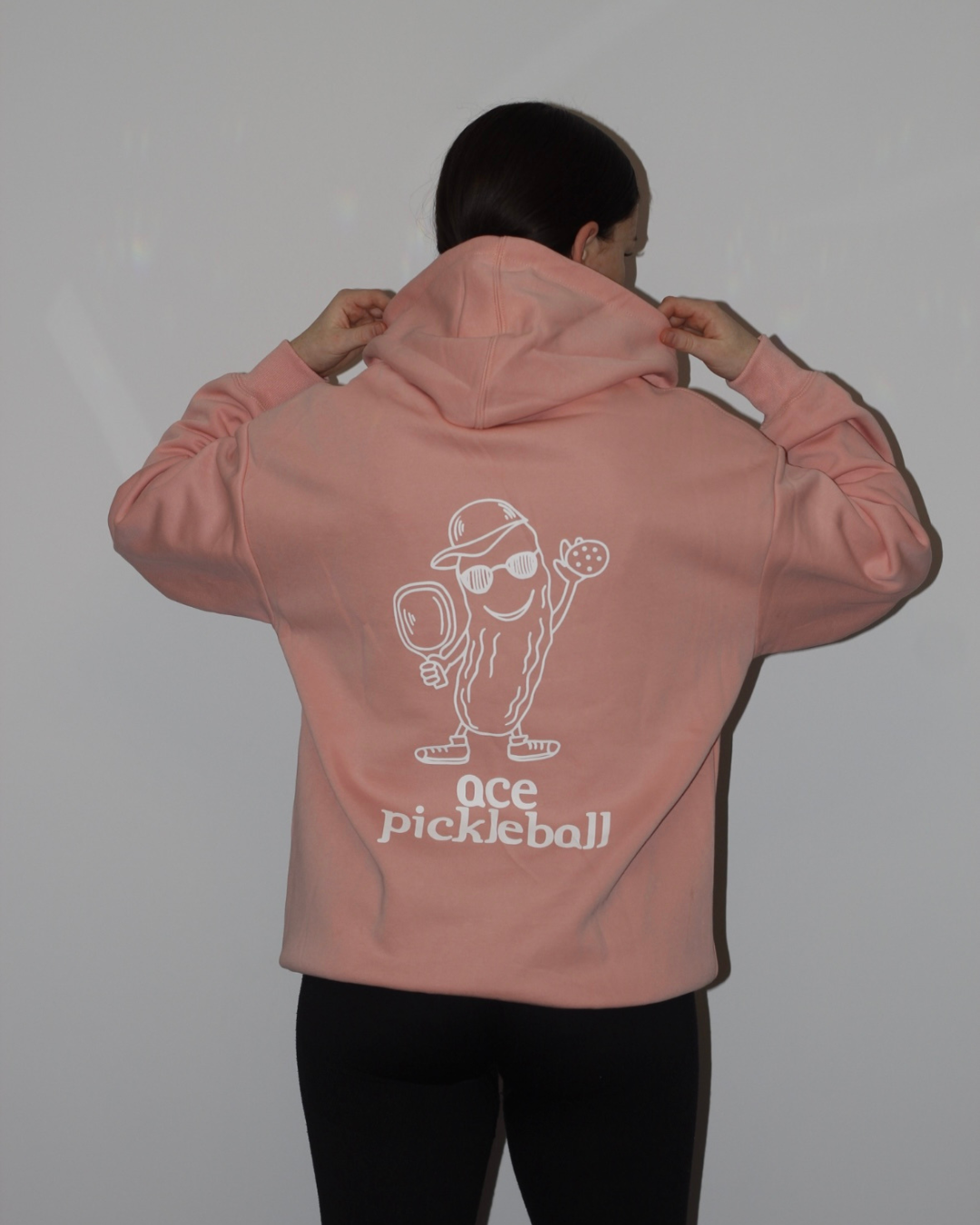 ACE Pickleball Signature Hoodie Salmon Pink - Pickle