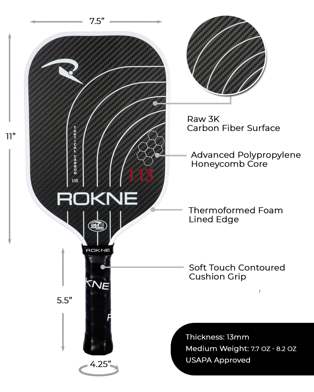 ROKNE Taktical Carbon Paddle