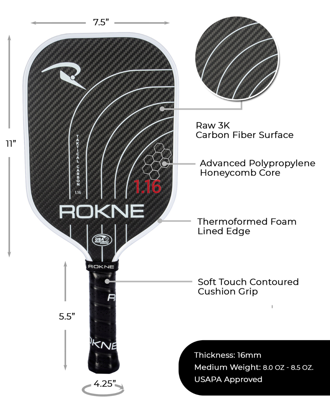 ROKNE Taktical Carbon Paddle