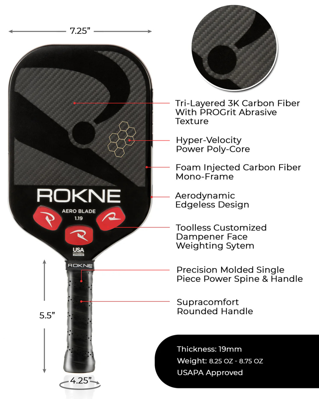 ROKNE Aero Blade 1.19 Paddle