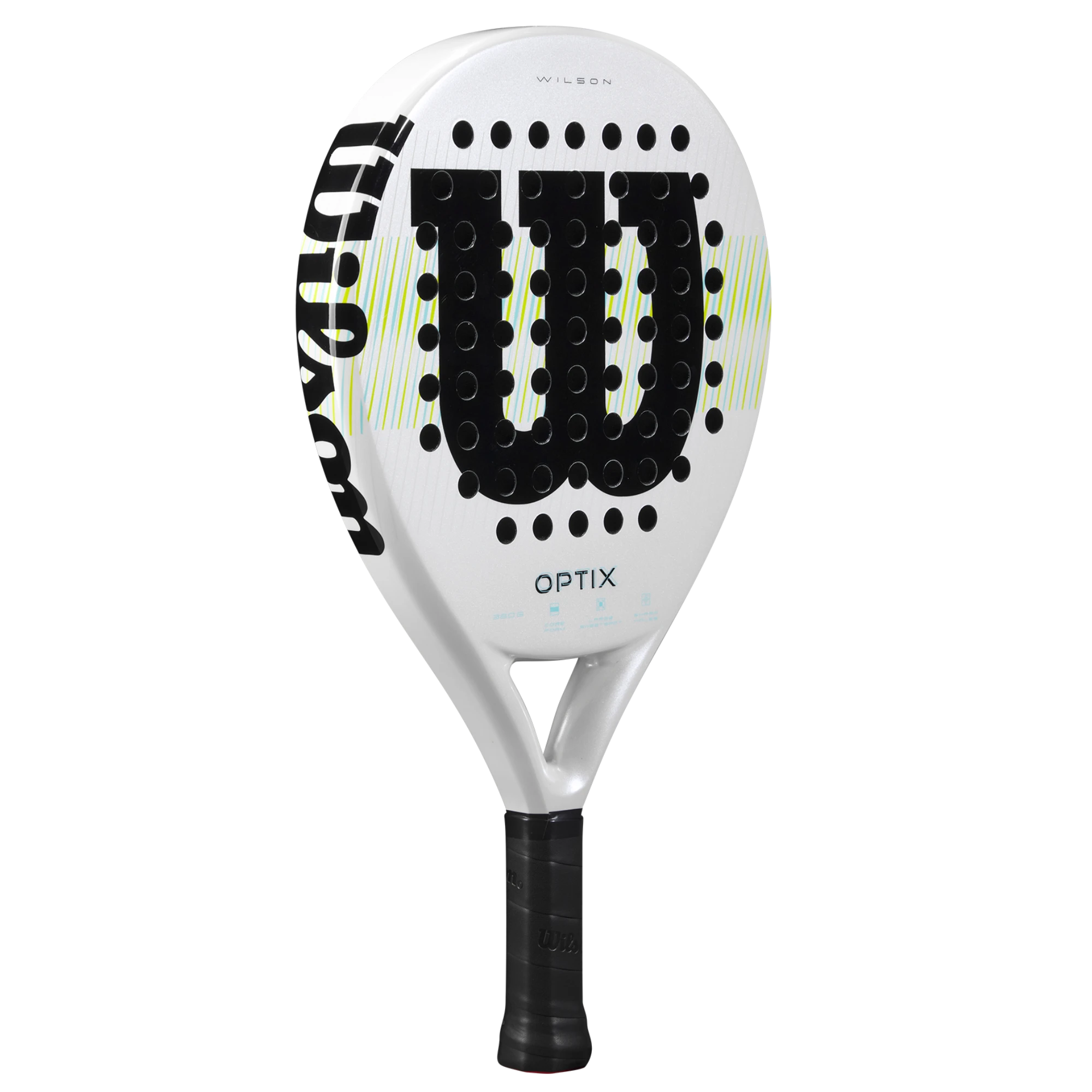Wilson Optix V1 White Padel Racket - angle 1
