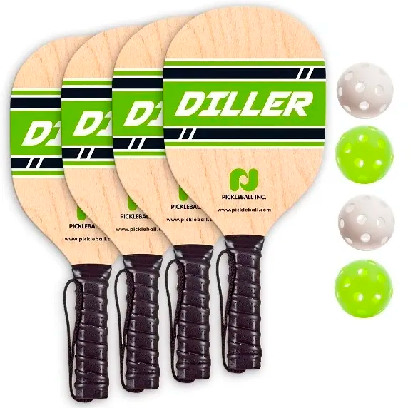 Wood Pickleball Paddle Packs: Amazin Aces or Diller