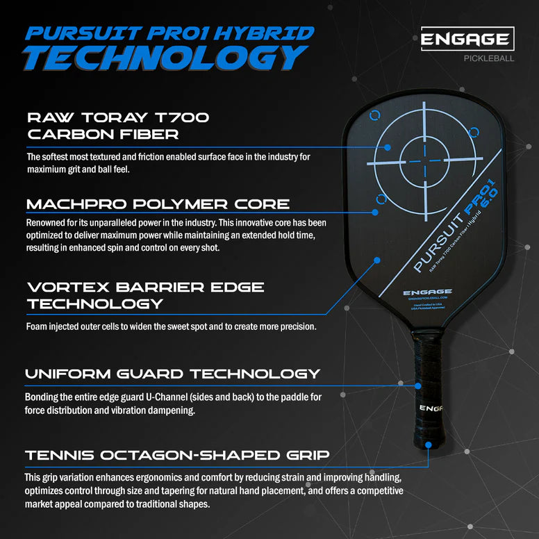 Engage Pursuit Pro1 6.0 Hybrid Paddle