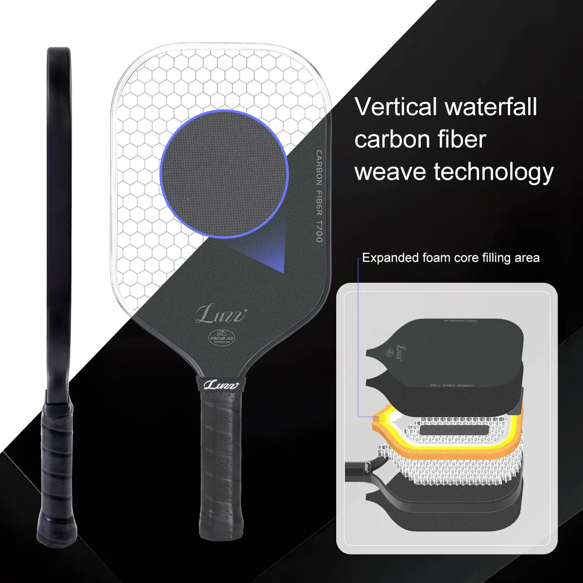 LUZZ Pickleball Cannon Black